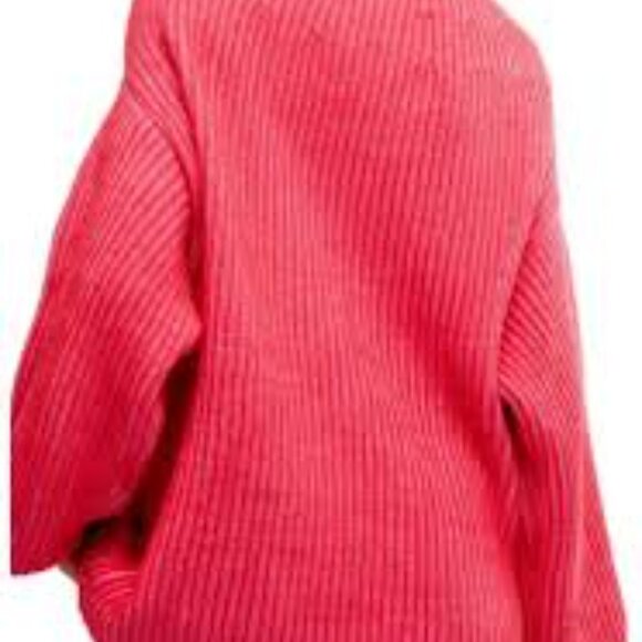 6 - NWT FREE PEOPLE CHARLOTTE TUNIC OVERSIZED SWEATER PINK BLOSSOM GLOW - Picture 3 of 4